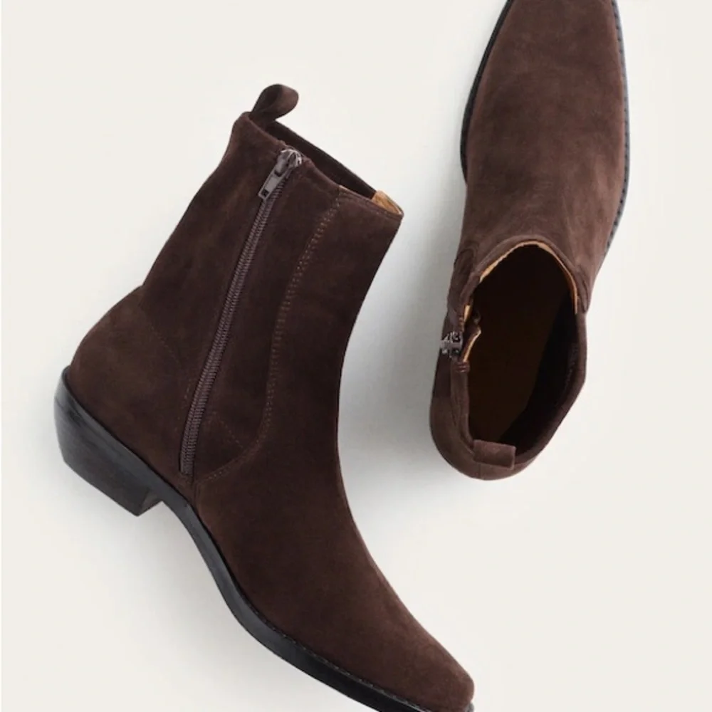 NWT Madewell Idris Ankle Boot in Dark Carob